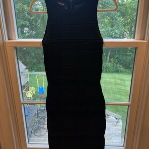 Bebe Black Bodycon Midi Dress